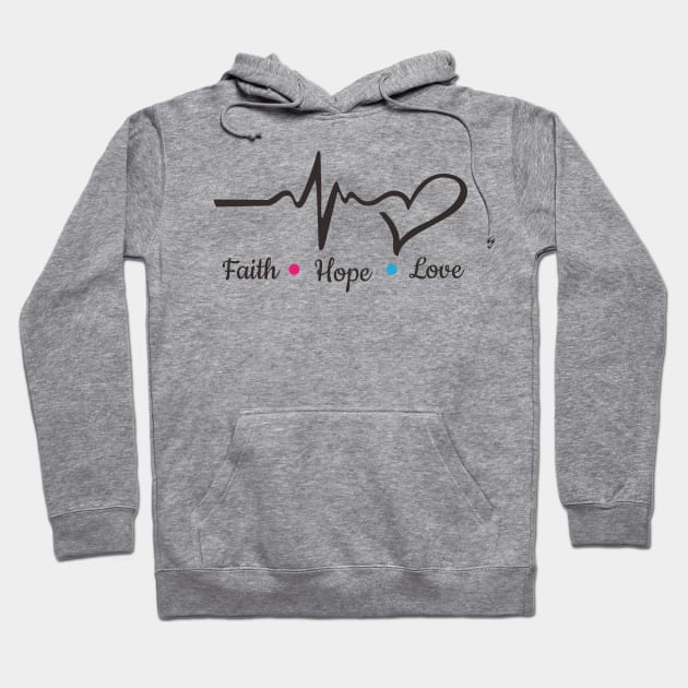 faith hope love Hoodie by CARLOTTA_SBD